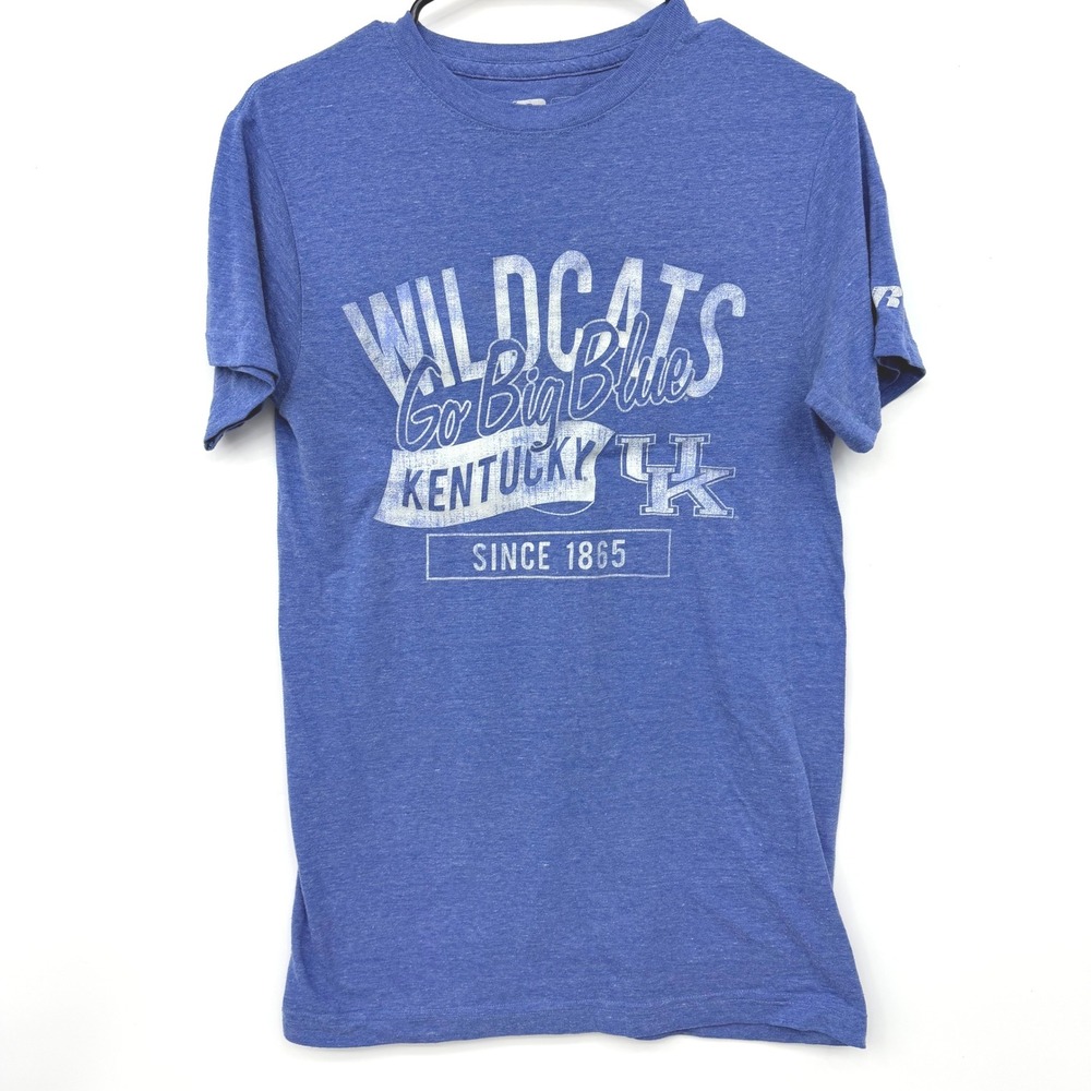 Russell Athletic Graphic T-Shirt Mens Small Blue Excellent Kentucky Wildcats